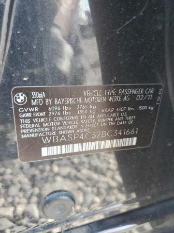 WBASP4C52BC341661 - 2011 BMW 550 XIGT GRAY photo 12