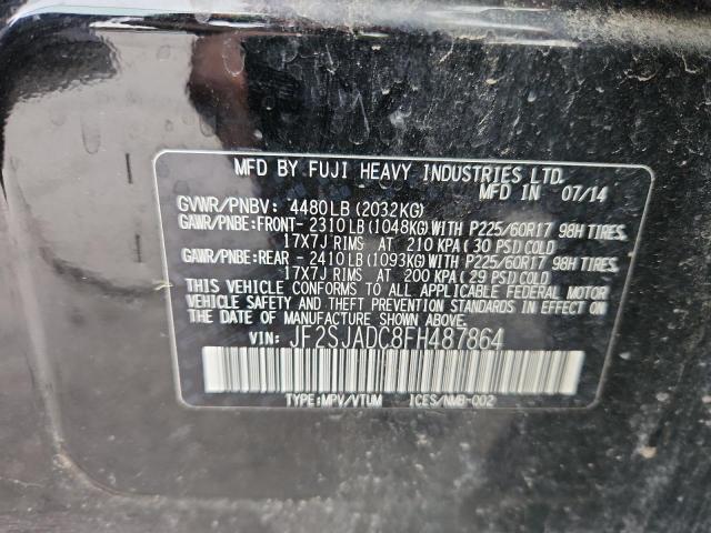 JF2SJADC8FH487864 - 2015 SUBARU FORESTER 2.5I PREMIUM 黑色 照片 14