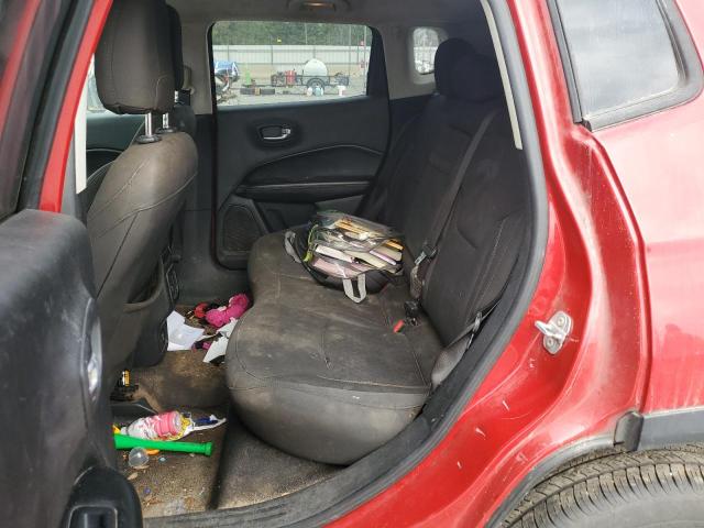 3C4NJDAB2KT659522 - 2019 JEEP COMPASS SPORT Rouge photo 10