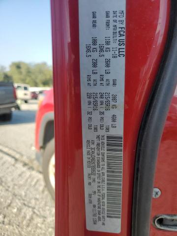 3C4NJDAB2KT659522 - 2019 JEEP COMPASS SPORT Rouge photo 12