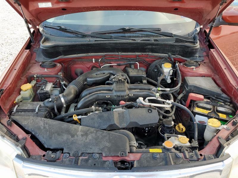 JF2SHADC1BH771763 - 2011 SUBARU FORESTER 2.5X PREMIUM BURGUNDY photo 12