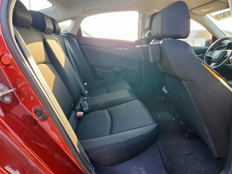 19XFC2F6XLE005565 - 2020 HONDA CIVIC LX RED photo 10