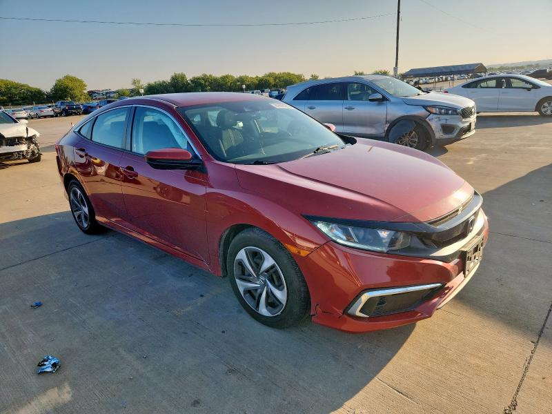 19XFC2F6XLE005565 - 2020 HONDA CIVIC LX RED photo 4