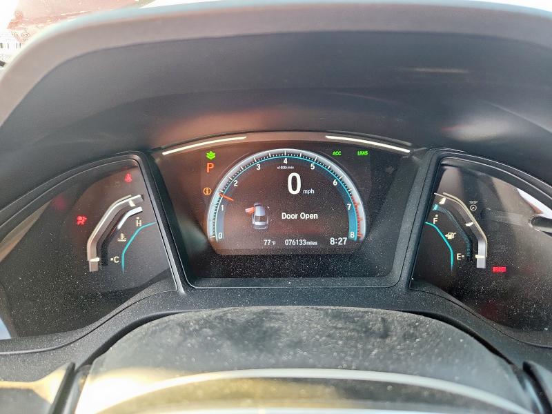 19XFC2F6XLE005565 - 2020 HONDA CIVIC LX RED photo 9