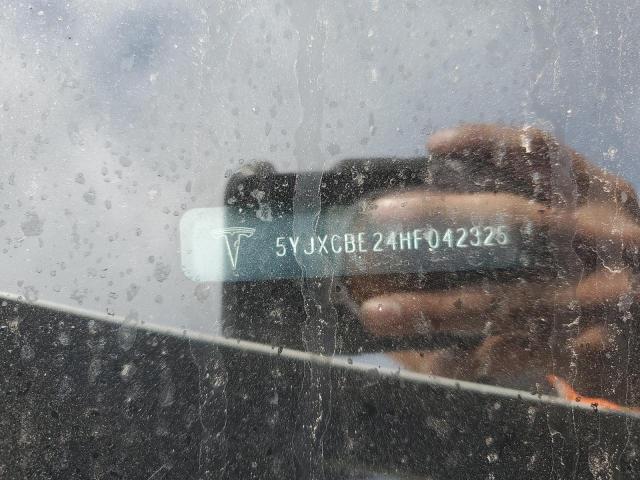 5YJXCBE24HF042325 - 2017 TESLA MODEL X Beyaz fotoğraf 12