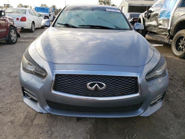 JN1BV7AP4EM691454 - 2014 INFINITI Q50 BASE GRAY photo 5