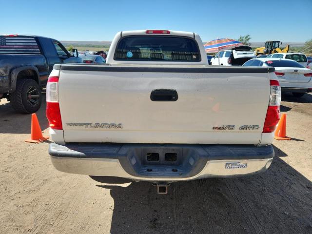 5TBDT44106S554348 - 2006 TOYOTA TUNDRA DOUBLE CAB SR5 WHITE photo 6