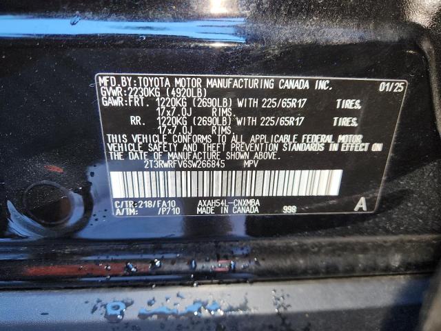 2T3RWRFV6SW266845 - 2025 TOYOTA RAV4 XLE Siyah fotoğraf 13