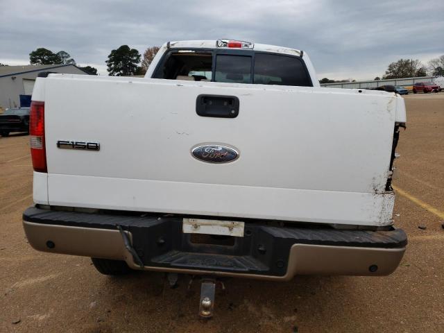 1FTPW14V76FB66515 - 2006 FORD F150 SUPERCREW WHITE photo 6