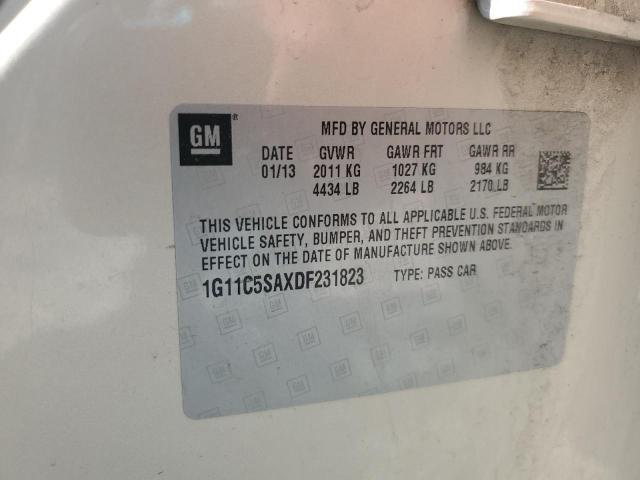 1G11C5SAXDF231823 - 2013 CHEVROLET MALIBU 1LT ოქროსფერი ფოტო 12