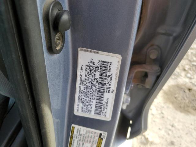 2T1KR32E84C216828 - 2004 TOYOTA COROLLA MA XR BLUE photo 12