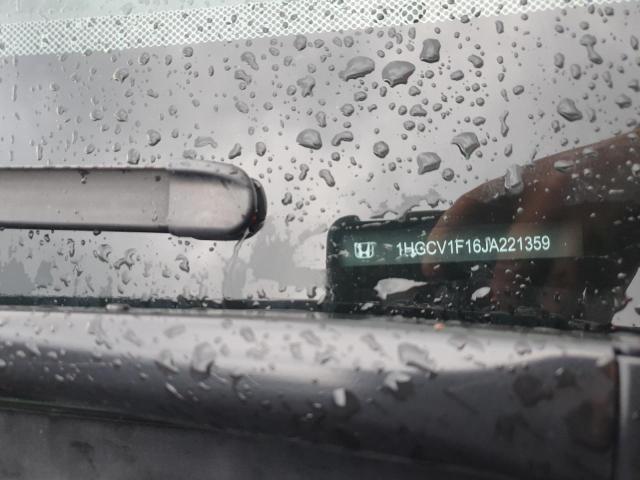 1HGCV1F16JA221359 - 2018 HONDA ACCORD LX Մոխրագույն լուսանկար 12