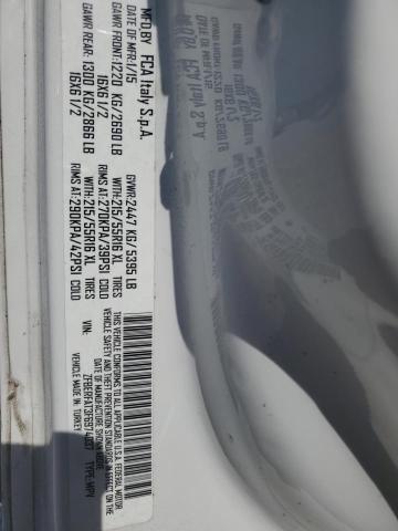 ZFBERFAT3F6974037 - 2015 RAM PROMASTER WHITE photo 13