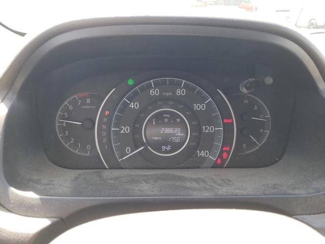 JHLRM3H74CC009594 - 2012 HONDA CR-V EXL SILVER photo 9