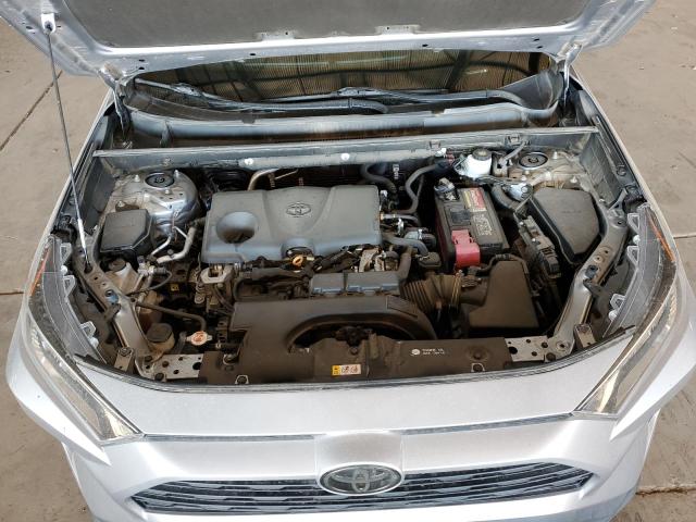 2T3W1RFVXMC141904 - 2021 TOYOTA RAV4 XLE SILVER photo 12