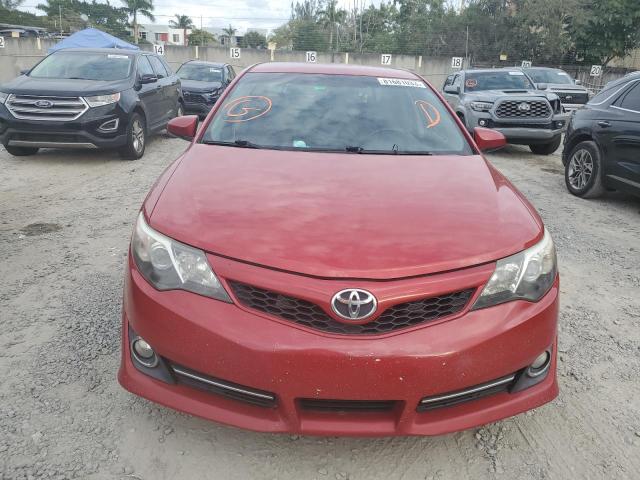 4T1BF1FK4CU585714 - 2012 TOYOTA CAMRY BASE RED photo 5