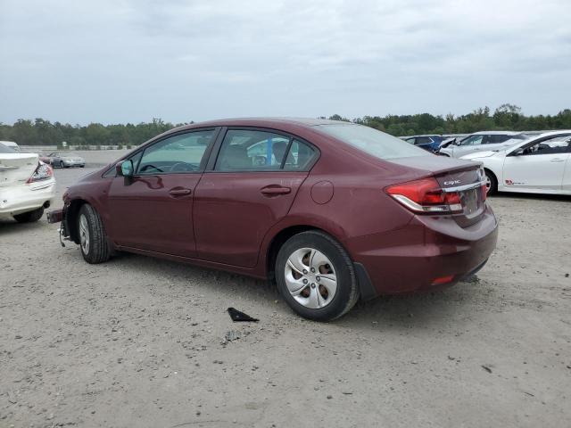 2HGFB2F52EH534026 - 2014 HONDA CIVIC LX RED photo 2