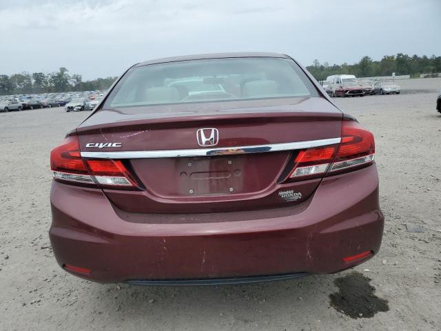 2HGFB2F52EH534026 - 2014 HONDA CIVIC LX RED photo 6