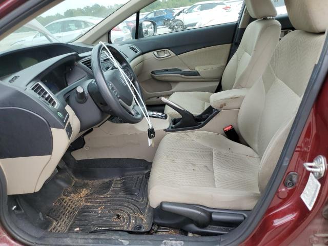 2HGFB2F52EH534026 - 2014 HONDA CIVIC LX RED photo 7