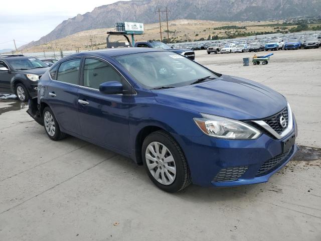 3N1AB7AP6KY224310 - 2019 NISSAN SENTRA S BLUE photo 4