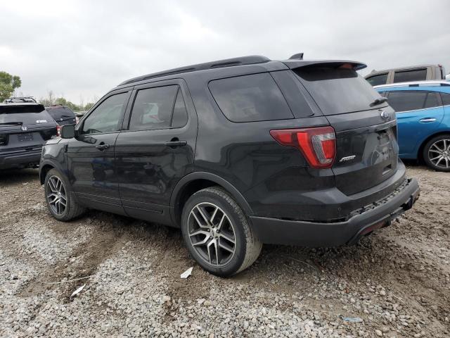 1FM5K8GT9HGD97270 - 2017 FORD EXPLORER SPORT Schwarz Foto 2