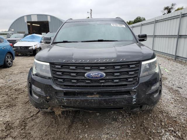 1FM5K8GT9HGD97270 - 2017 FORD EXPLORER SPORT Schwarz Foto 5