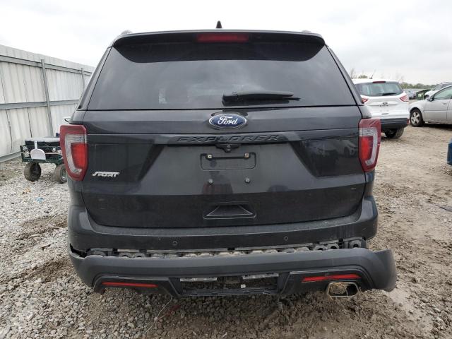 1FM5K8GT9HGD97270 - 2017 FORD EXPLORER SPORT Schwarz Foto 6