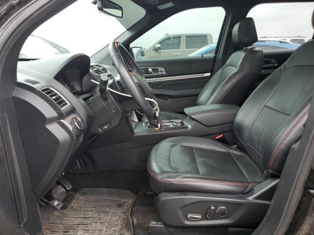 1FM5K8GT9HGD97270 - 2017 FORD EXPLORER SPORT Schwarz Foto 7