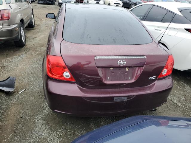 JTKDE177560102858 - 2006 TOYOTA SCION TC BURGUNDY photo 6