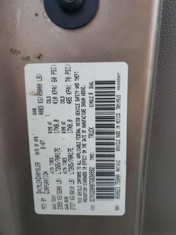 3D7KS28A87G830992 - 2007 DODGE RAM 2500 ST ذهبي صورة 12