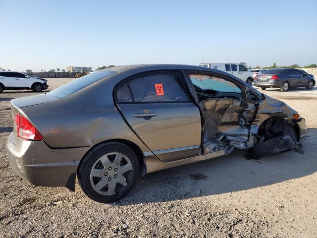 2HGFA16578H334213 - 2008 HONDA CIVIC LX GRAY photo 5
