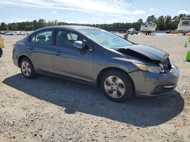 2HGFB2F53DH597358 - 2013 HONDA CIVIC LX GRAY photo 4
