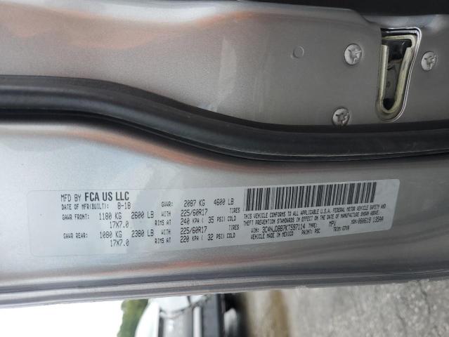 3C4NJDBB7KT597114 - 2019 JEEP COMPASS LATITUDE ვერცხლისფერი ფოტო 13