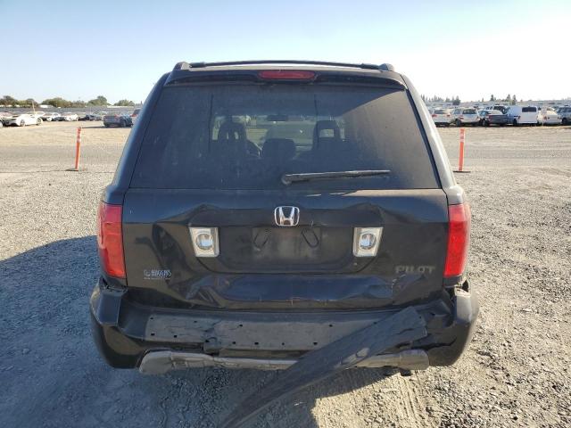 2HKYF18765H564450 - 2005 HONDA PILOT EXL BLACK photo 6