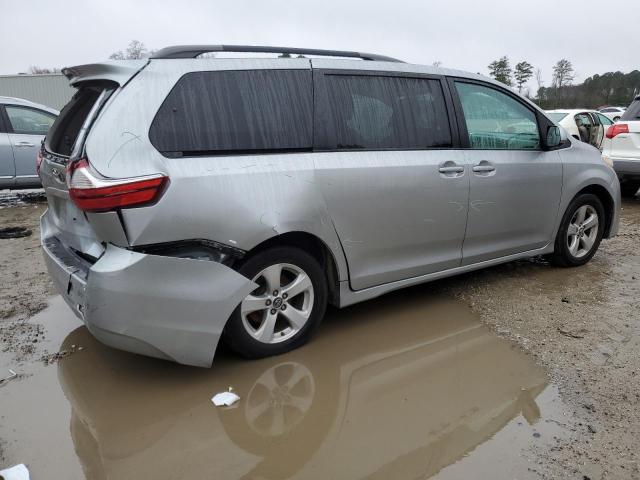 5TDKZ3DC1KS974476 - 2019 TOYOTA SIENNA LE SILVER photo 3