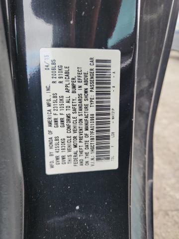 1HGCT1B77FA010968 - 2015 HONDA ACCORD EX BLACK photo 13