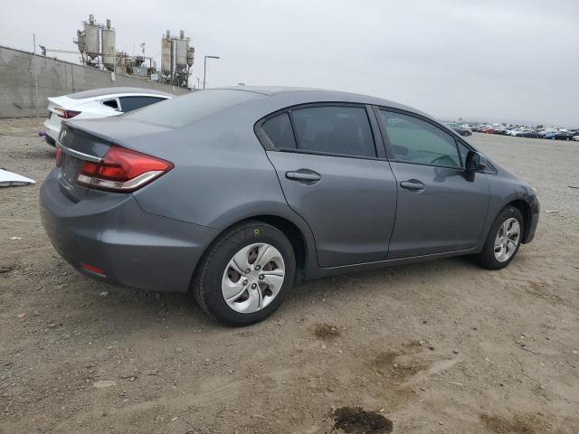 19XFB2F53DE219387 - 2013 HONDA CIVIC LX GRAY photo 3