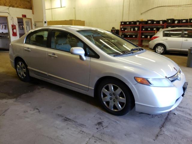 1HGFA16507L044011 - 2007 HONDA CIVIC LX SILVER photo 4