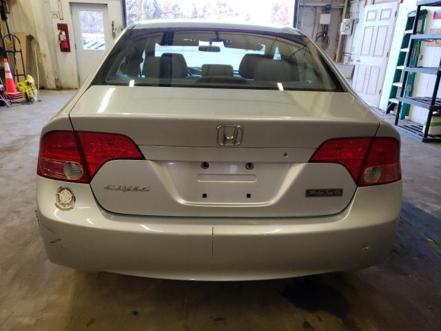 1HGFA16507L044011 - 2007 HONDA CIVIC LX SILVER photo 6