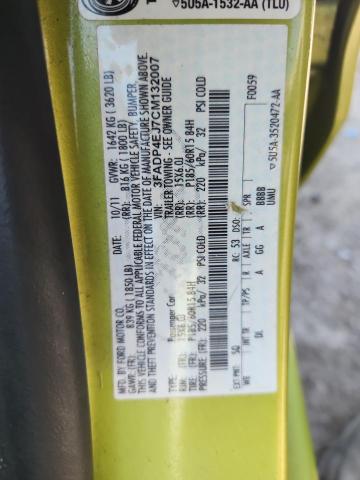 3FADP4EJ7CM132007 - 2012 FORD FIESTA SE GREEN photo 12