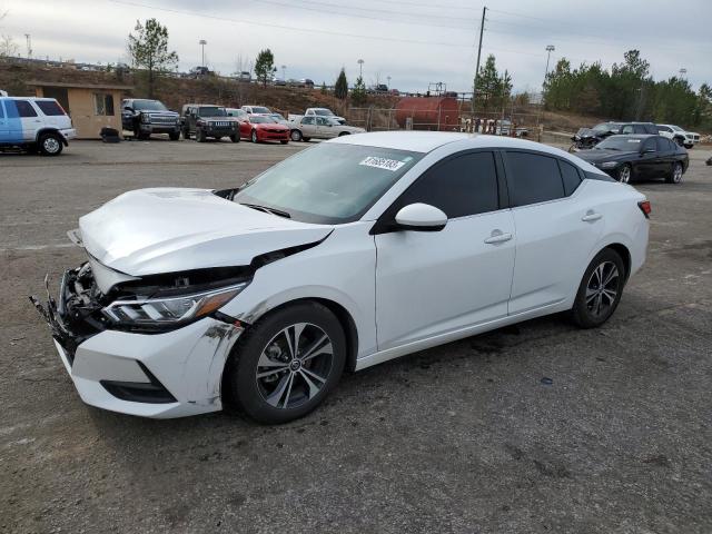 3N1AB8CV5LY309397 - 2020 NISSAN SENTRA SV WHITE photo 1