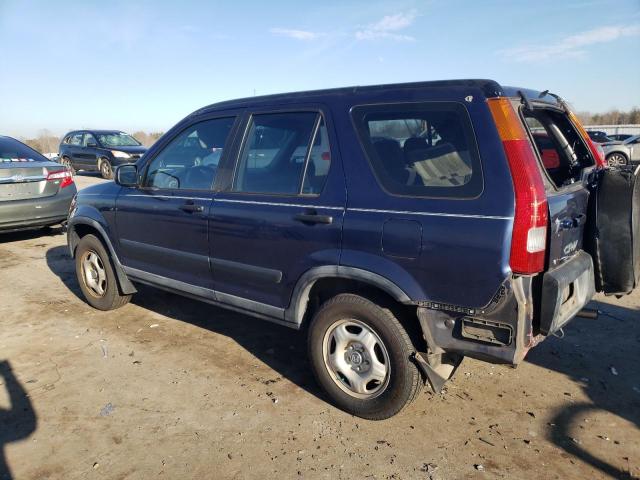 SHSRD78404U255694 - 2004 HONDA CR-V LX BLUE photo 2