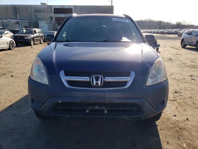 SHSRD78404U255694 - 2004 HONDA CR-V LX BLUE photo 5