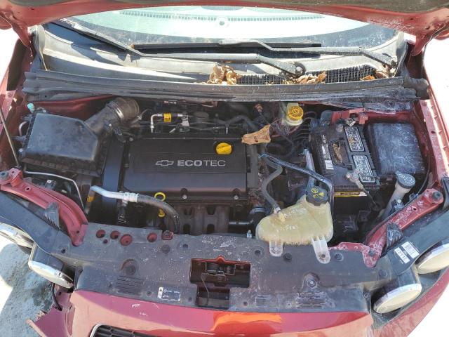 1G1JC6SH3C4106045 - 2012 CHEVROLET SONIC LT RED photo 11