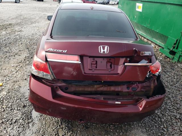 1HGCP2F81CA051086 - 2012 HONDA ACCORD EXL BURGUNDY photo 6