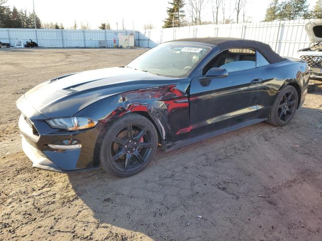 1FATP8UH3J5173416 - 2018 FORD MUSTANG BLACK photo 1