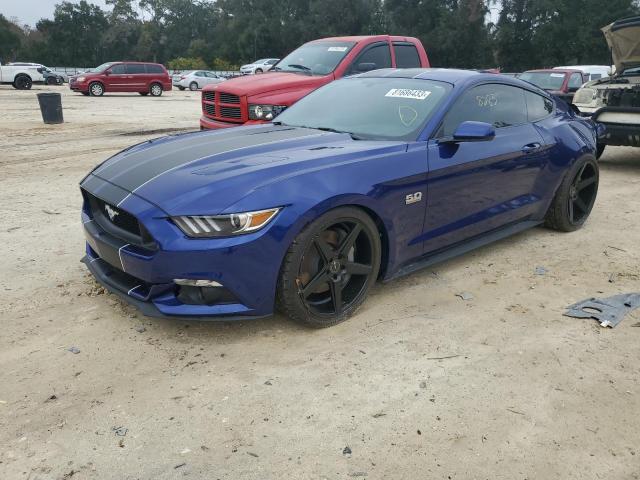 1FA6P8CF6G5241083 - 2016 FORD MUSTANG GT BLUE photo 1