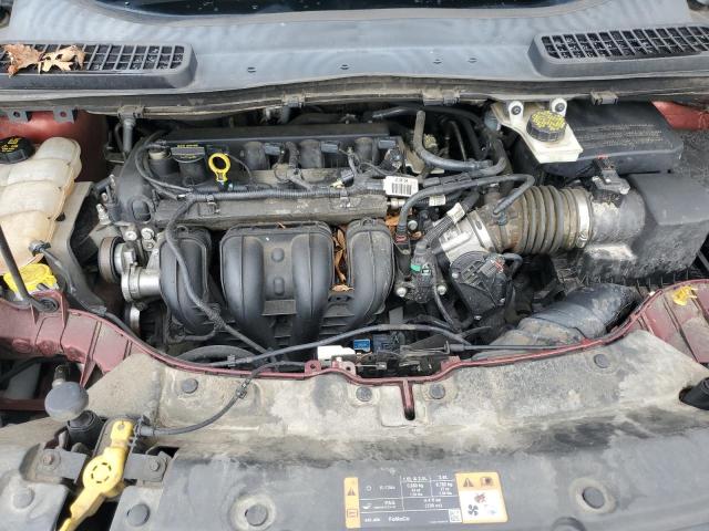 1FMCU0F76EUD78745 - 2014 FORD ESCAPE S 红色 照片 12