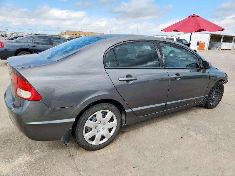 2HGFA16569H323124 - 2009 HONDA CIVIC LX GRAY photo 3