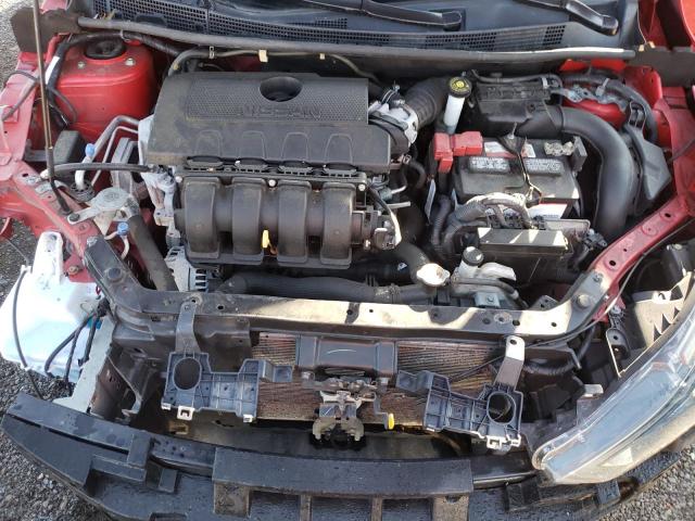 3N1AB7AP0KY326346 - 2019 NISSAN SENTRA S RED photo 11